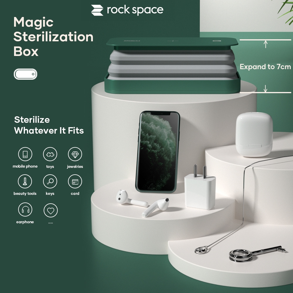 rock space Multi-function UVC LED Sterilizer (Wireless Charging)
