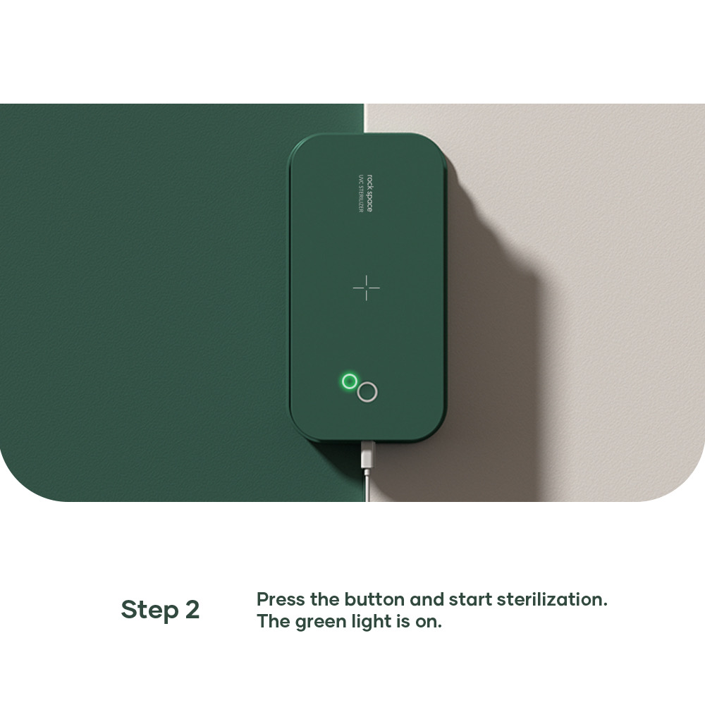 REGO Communication Sdn Bhd - Rock Space | rock space Multi-function UVC LED Sterilizer (Wireless Charging)