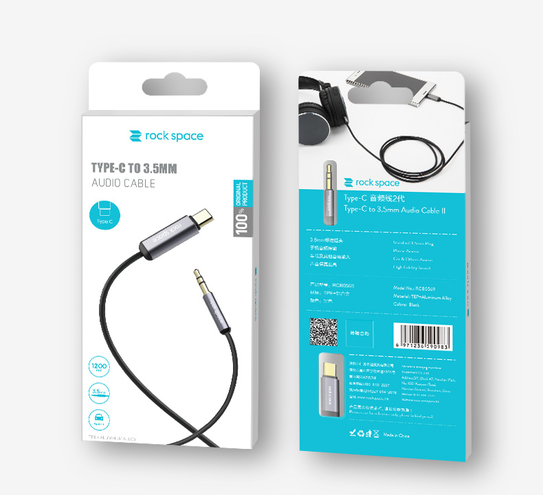 REGO Communication Sdn Bhd - Rock Space | rock space Type C to 3.5mm Audio Cable II