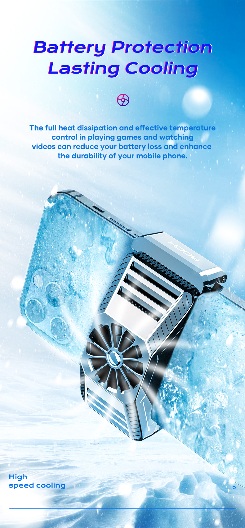REGO Communication Sdn Bhd - Rock Space | ROCK i100 Phone Radiator with Semiconductor Refrigeration