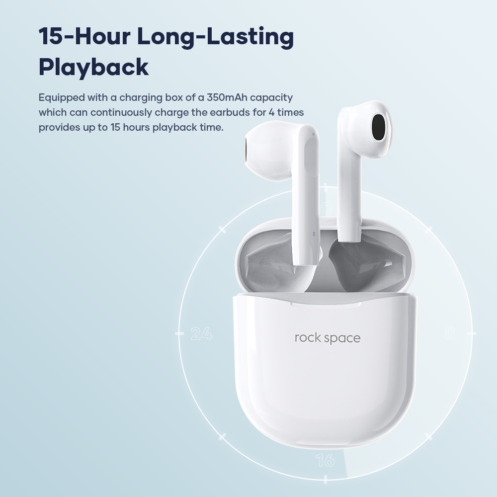 REGO Communication Sdn Bhd - Rock Space | rock space EB200 TWS Wireless Earbuds