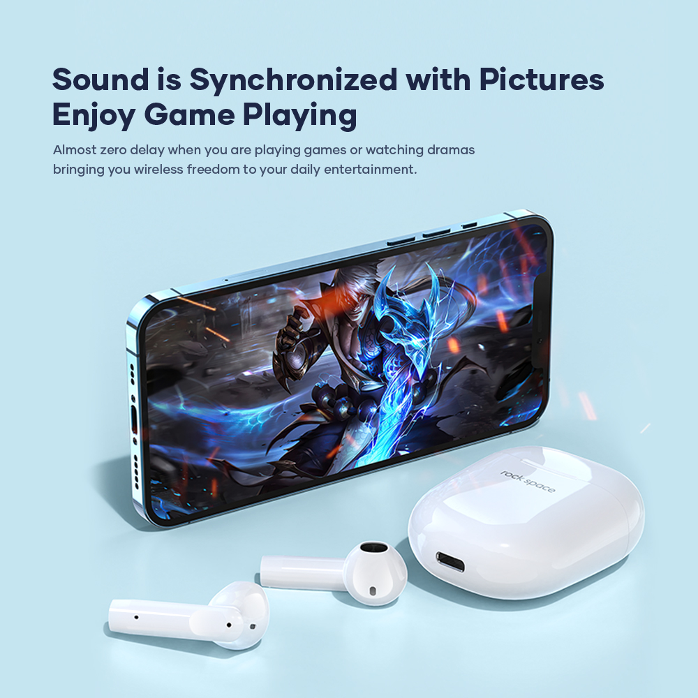 REGO Communication Sdn Bhd - Rock Space | rock space EB200 TWS Wireless Earbuds