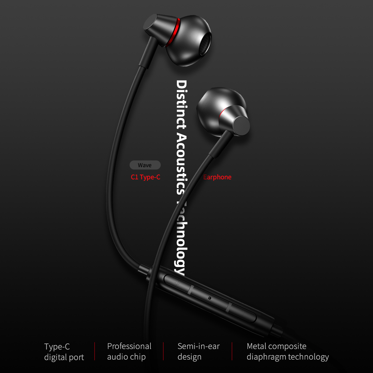 REGO Communication Sdn Bhd - Rock Space | rock space C1 Type C Earphone 