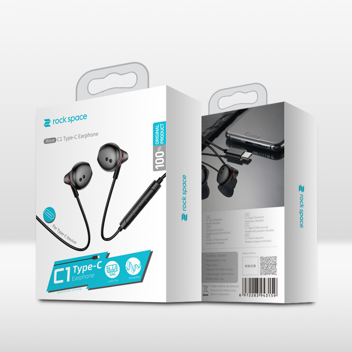 REGO Communication Sdn Bhd - Rock Space | rock space C1 Type C Earphone 