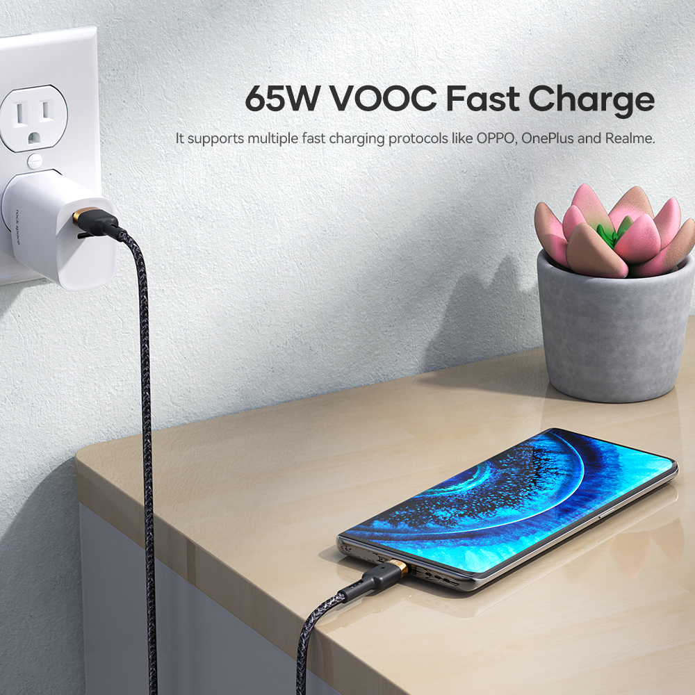 REGO Communication Sdn Bhd - Rock Space | ROCK G18 Flash Charge 66W 3in1 Lightning/Type-C/Micro Cable (1.2M)