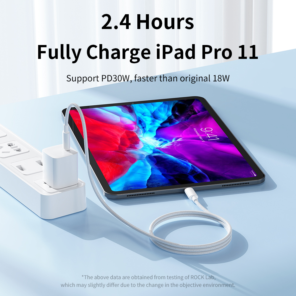 REGO Communication Sdn Bhd - Rock Space | ROCK R6 Type C To C 100W PD Fast Charge Cable 