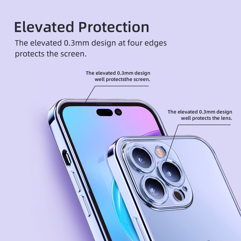 REGO Communication Sdn Bhd - Rock Space | iPhone 14/iPhone 14 Plus/iPhone 14 Pro|iPhone 14 Pro Max ROCK Frosted Electroplated Protective Case