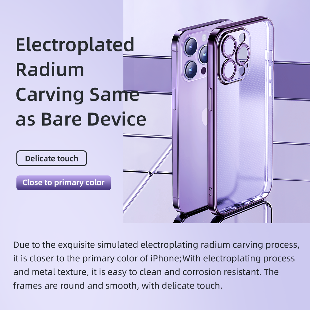 REGO Communication Sdn Bhd - Rock Space | iPhone 14/iPhone 14 Plus/iPhone 14 Pro|iPhone 14 Pro Max ROCK Frosted Electroplated Protective Case