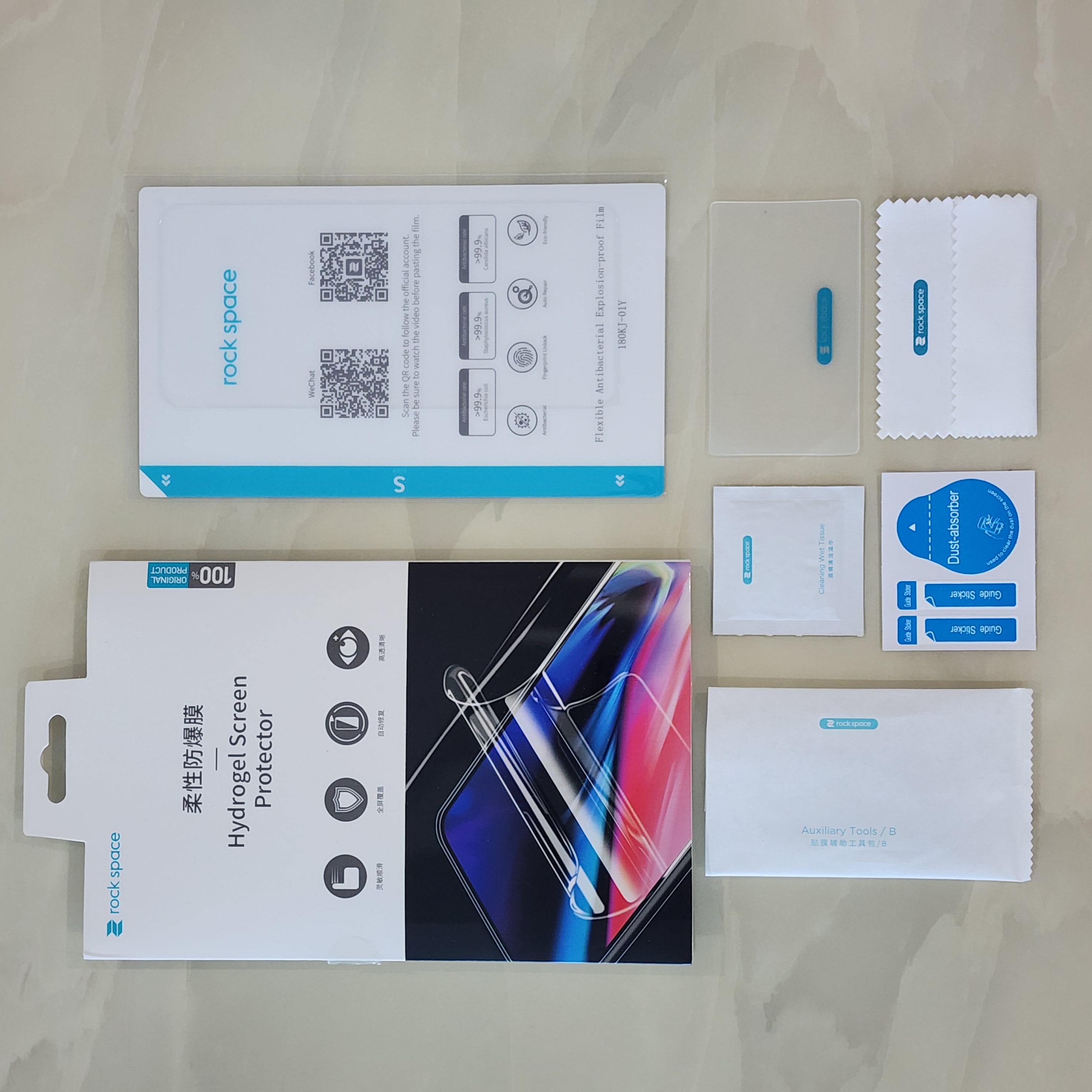 REGO Communication Sdn Bhd - Rock Space | Matte + Anti Blue-ray Screen Protector Support All Models | Flat & Curved Screen (Front)