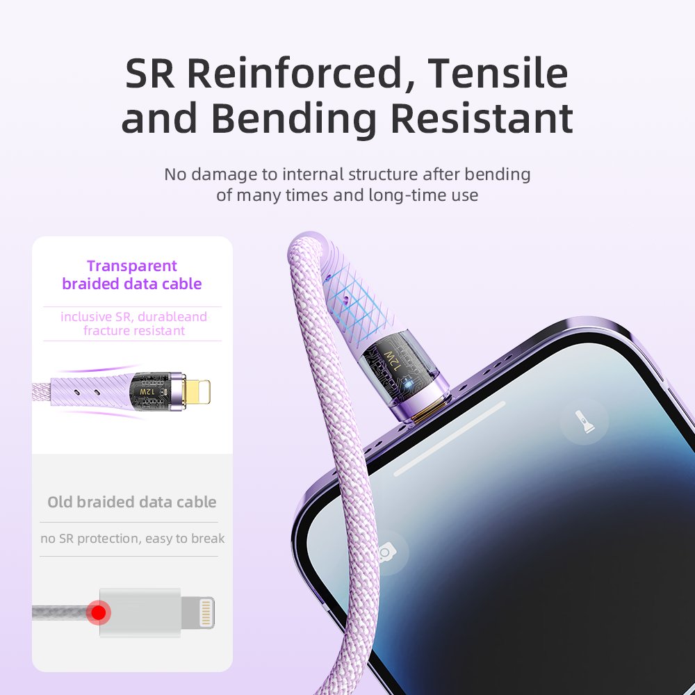 REGO Communication Sdn Bhd - Rock Space | ROCK Z21 Transparent Lightning Cable