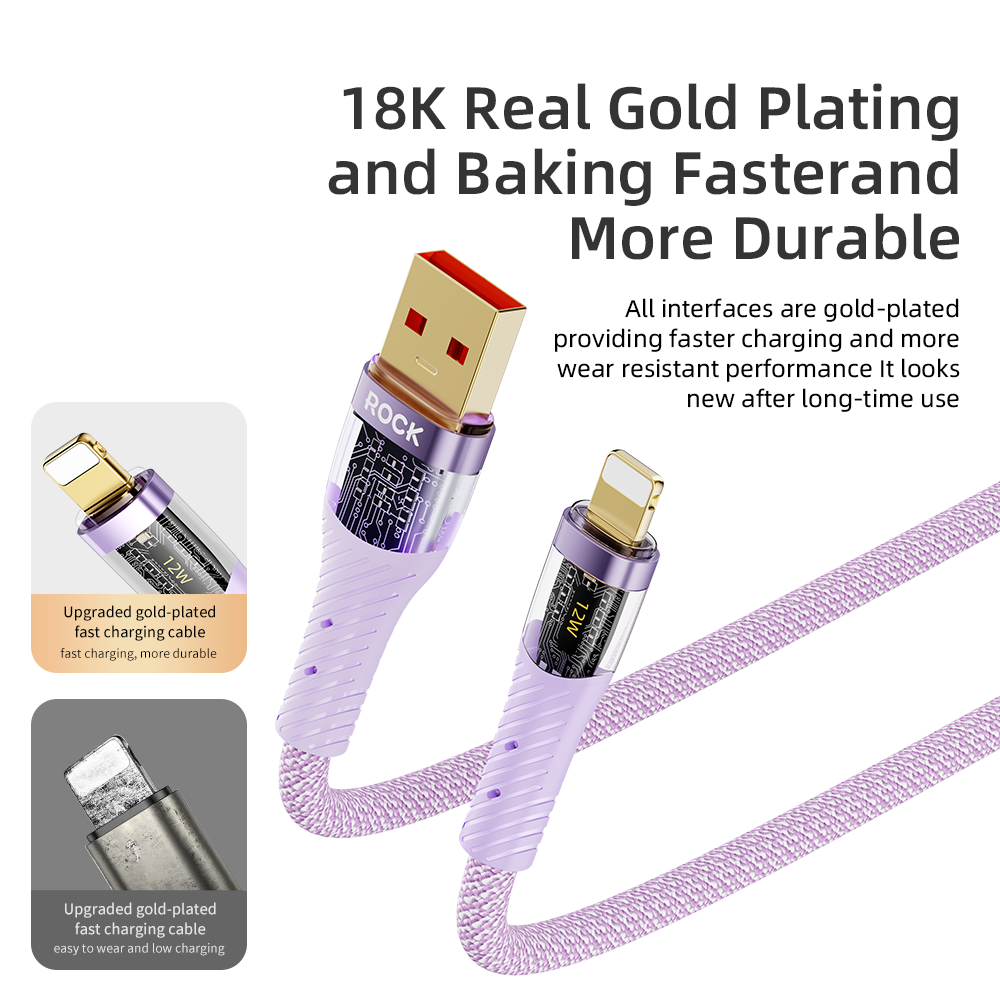 REGO Communication Sdn Bhd - Rock Space | ROCK Z21 Transparent Lightning Cable