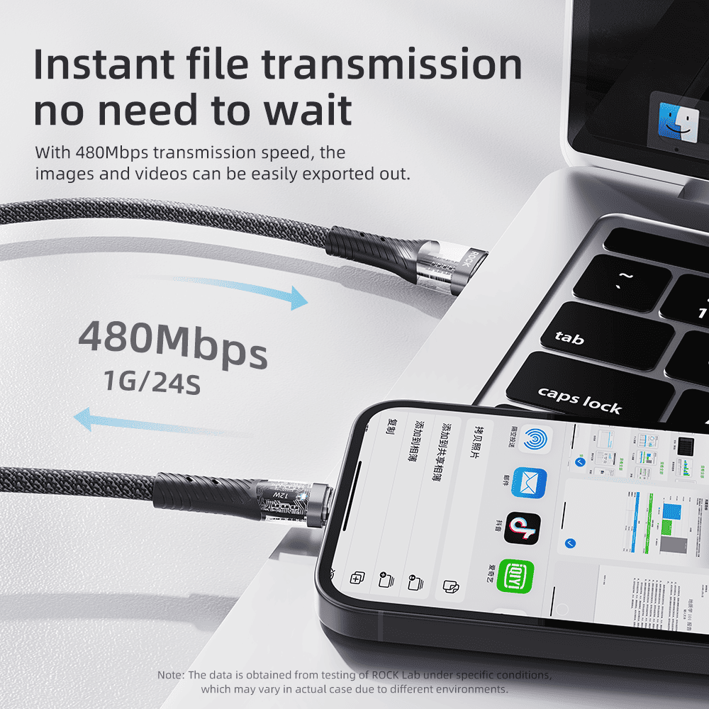 REGO Communication Sdn Bhd - Rock Space | ROCK Z21 Transparent Lightning Cable