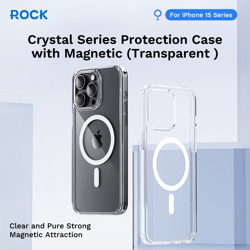 iPhone 15/iPhone 15 Plus/iPhone 15 Pro/iPhone 15 Pro Max ROCK Crystal Magnetic Protection Case