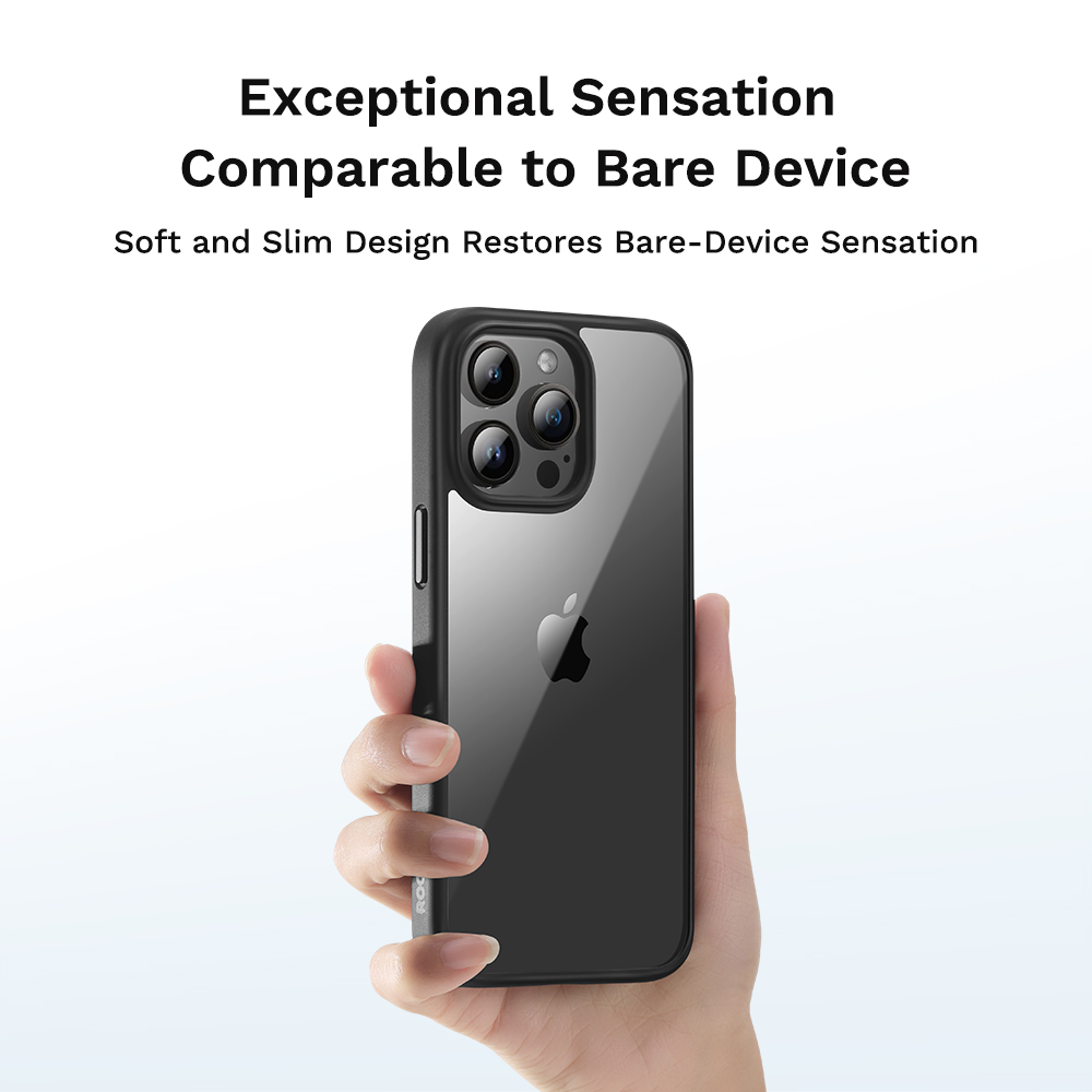 REGO Communication Sdn Bhd - Rock Space | ROCK iPhone 15 Pro & iPhone 15 Pro Max Guard Transparent Anti Drop Case