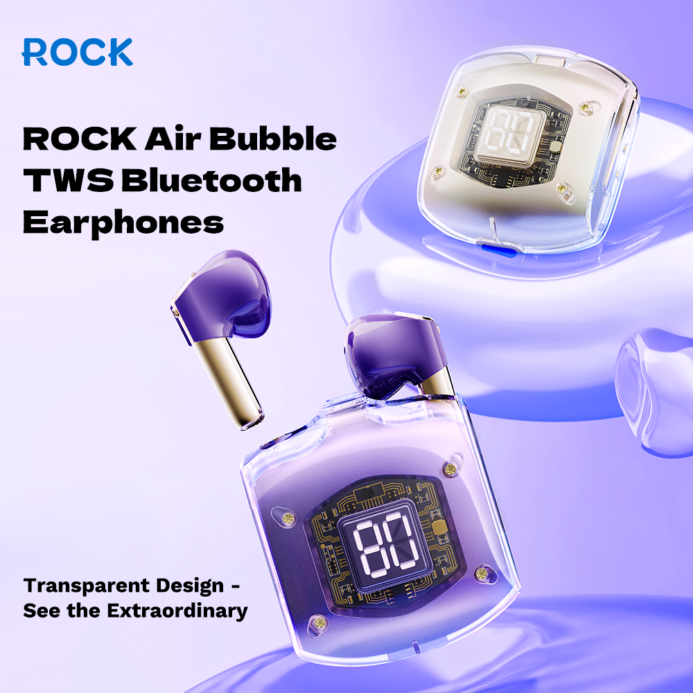REGO Communication Sdn Bhd - Rock Space | ROCK Air Bubble TWS Bluetooth Earphone