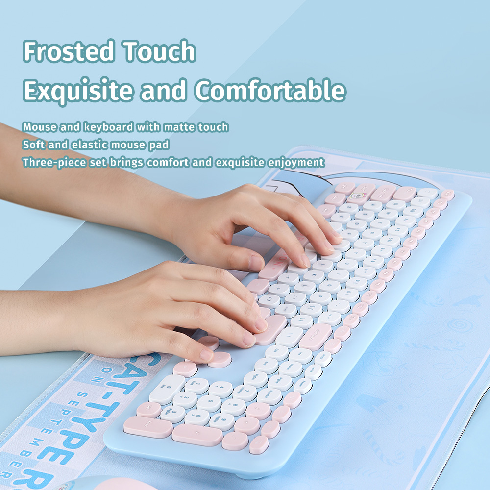 REGO Communication Sdn Bhd - Rock Space | ROCK Doraemon Sweetheart Set (Keyboard+Mouse+Mouse Pad)