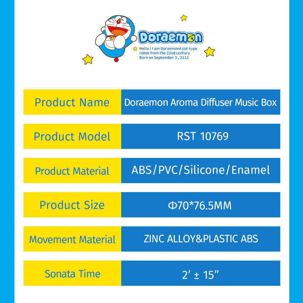 REGO Communication Sdn Bhd - Rock Space | ROCK Doraemon Aroma Diffuser Music Box