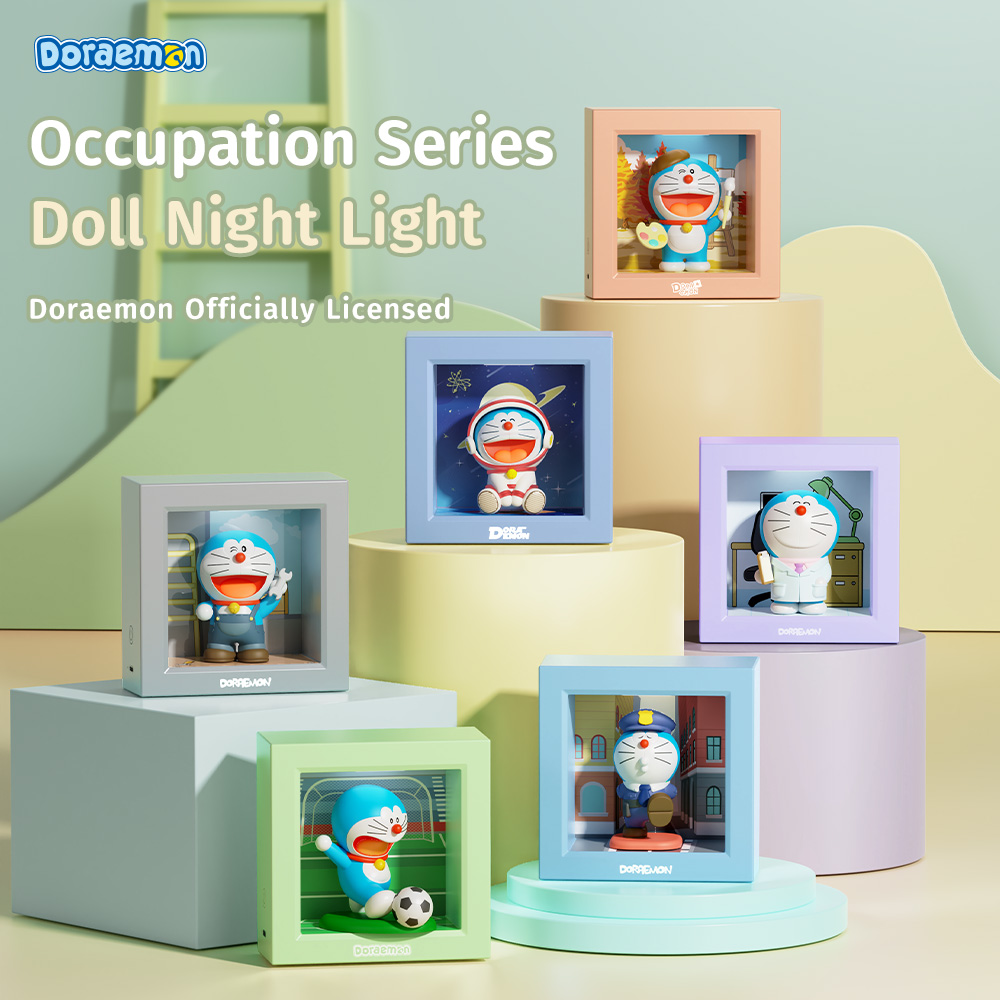 ROCK Doraemon Occupation series Doll Night Light