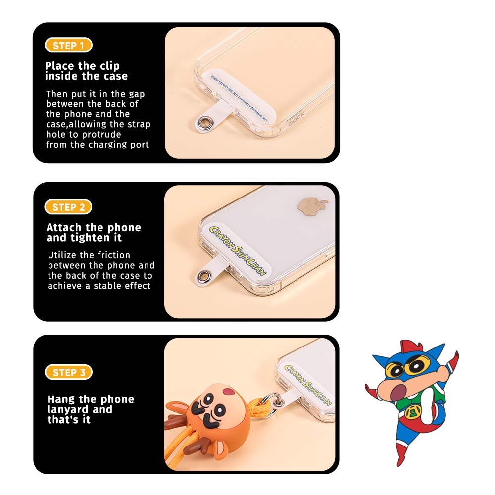 REGO Communication Sdn Bhd - Rock Space | ROCK Crayon ShinChan Blind Box Phone Lanyard