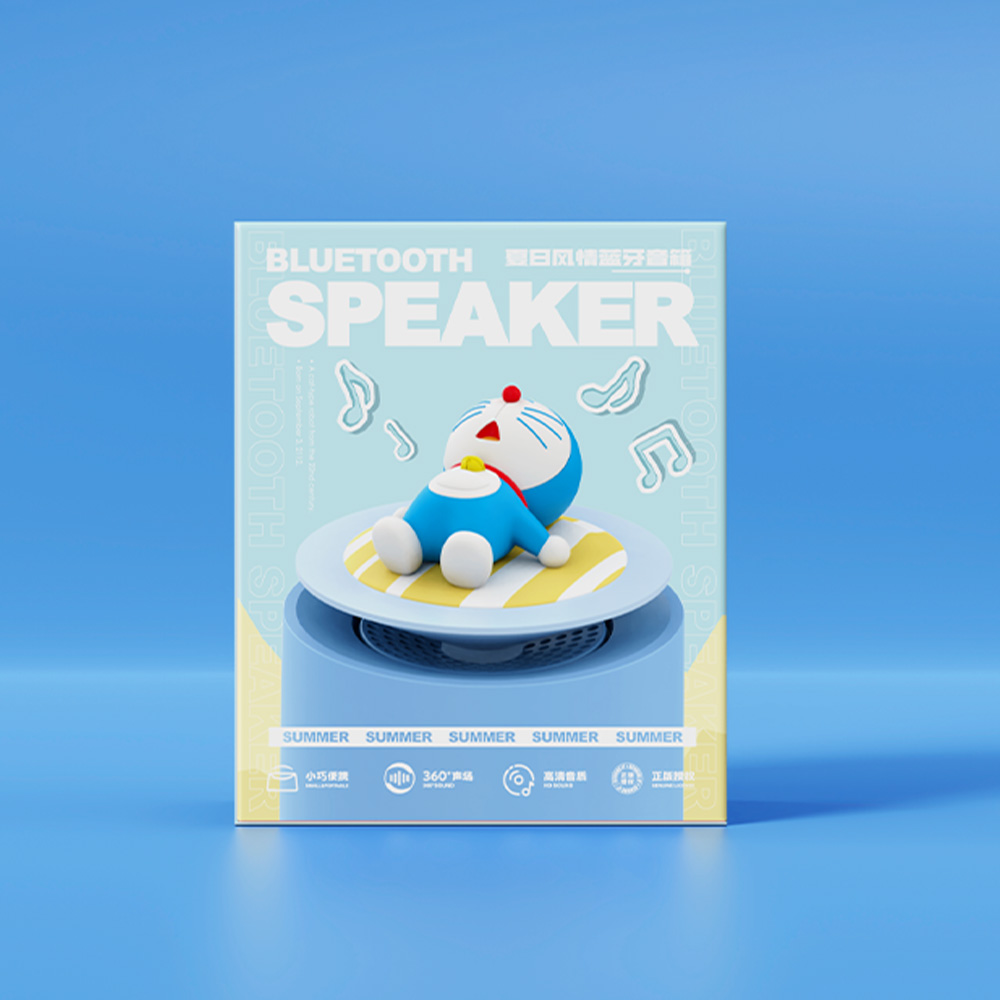 REGO Communication Sdn Bhd - Rock Space | ROCK Doraemon Bluetooth 5.1 Speaker Summer Style