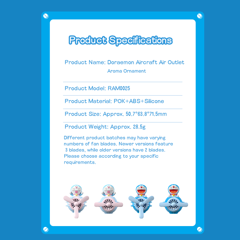 REGO Communication Sdn Bhd - Rock Space | ROCK Doraemon Aircraft Air Outlet Aroma Ornament