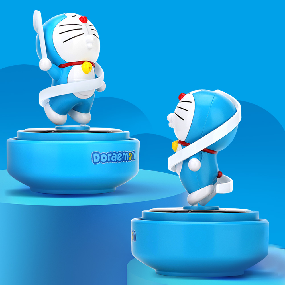 REGO Communication Sdn Bhd - Rock Space | ROCK Doraemon Solar-Powered Rotating Car Aroma Ornament