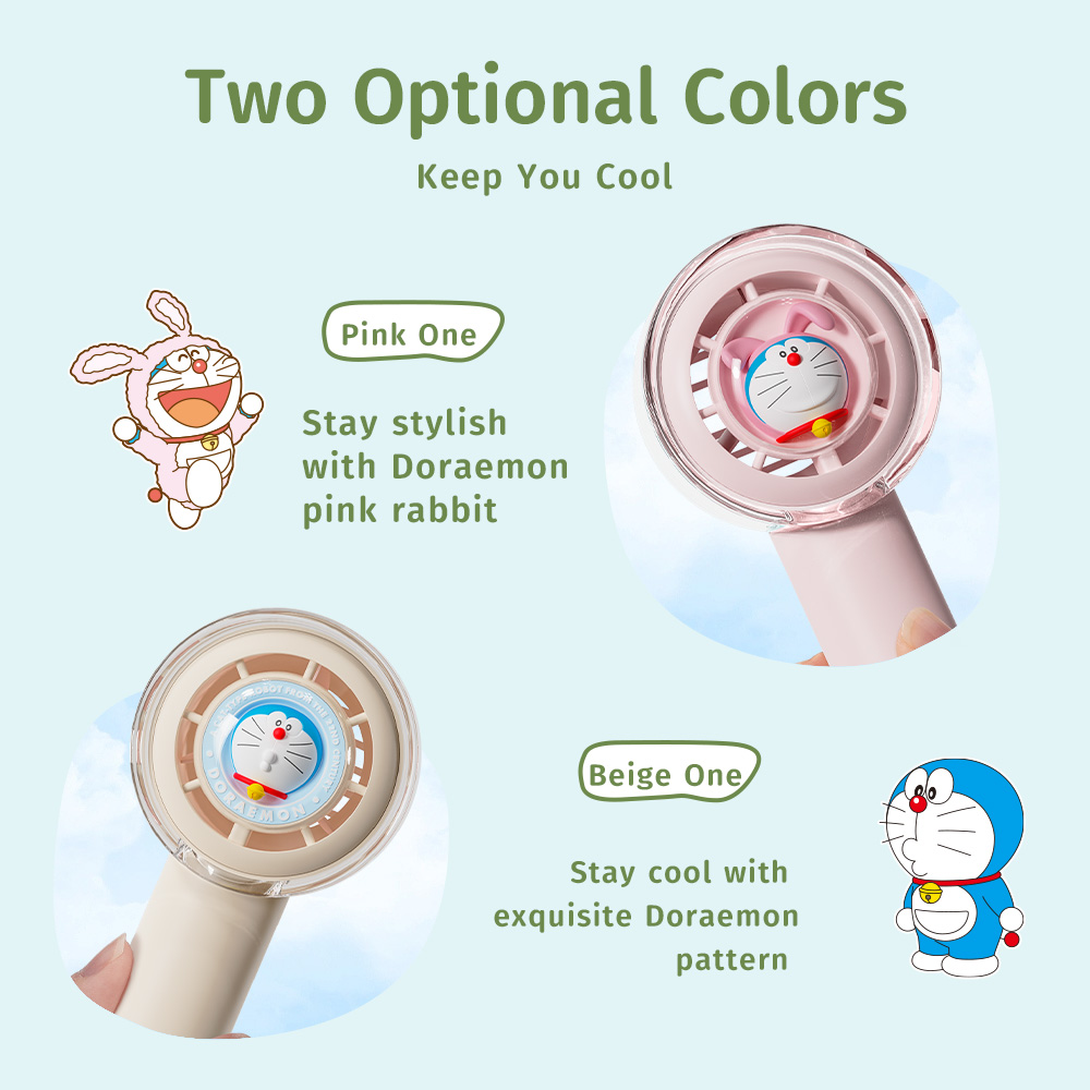 REGO Communication Sdn Bhd - Rock Space | ROCK Doraemon Mini Handheld Turbine Fan