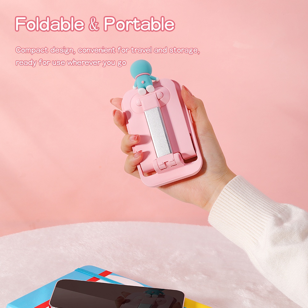 REGO Communication Sdn Bhd - Rock Space | ROCK Doraemon Desktop Foldable Phone Holder (Pink)