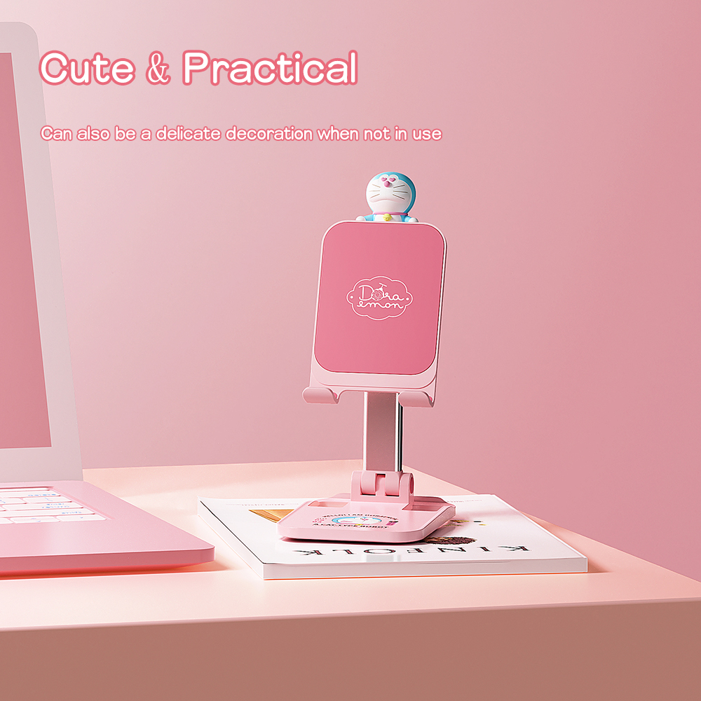 REGO Communication Sdn Bhd - Rock Space | ROCK Doraemon Desktop Foldable Phone Holder (Pink)