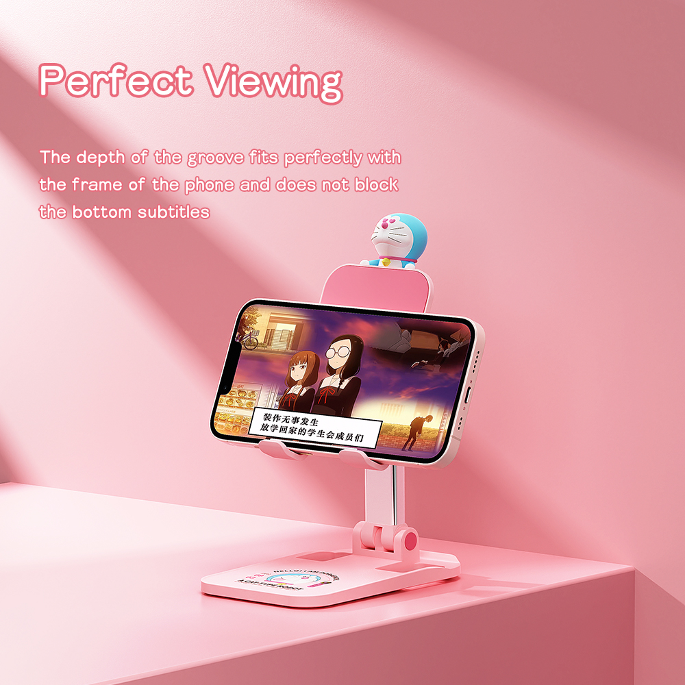 REGO Communication Sdn Bhd - Rock Space | ROCK Doraemon Desktop Foldable Phone Holder (Pink)