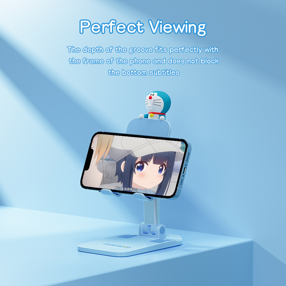 REGO Communication Sdn Bhd - Rock Space | ROCK Doraemon Desktop Foldable Phone Holder (Blue)