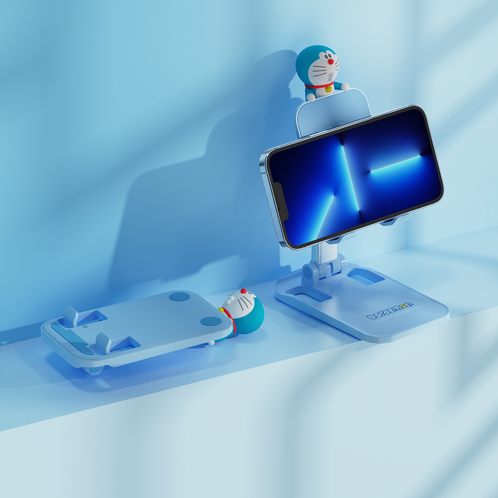 REGO Communication Sdn Bhd - Rock Space | ROCK Doraemon Desktop Foldable Phone Holder (Blue)