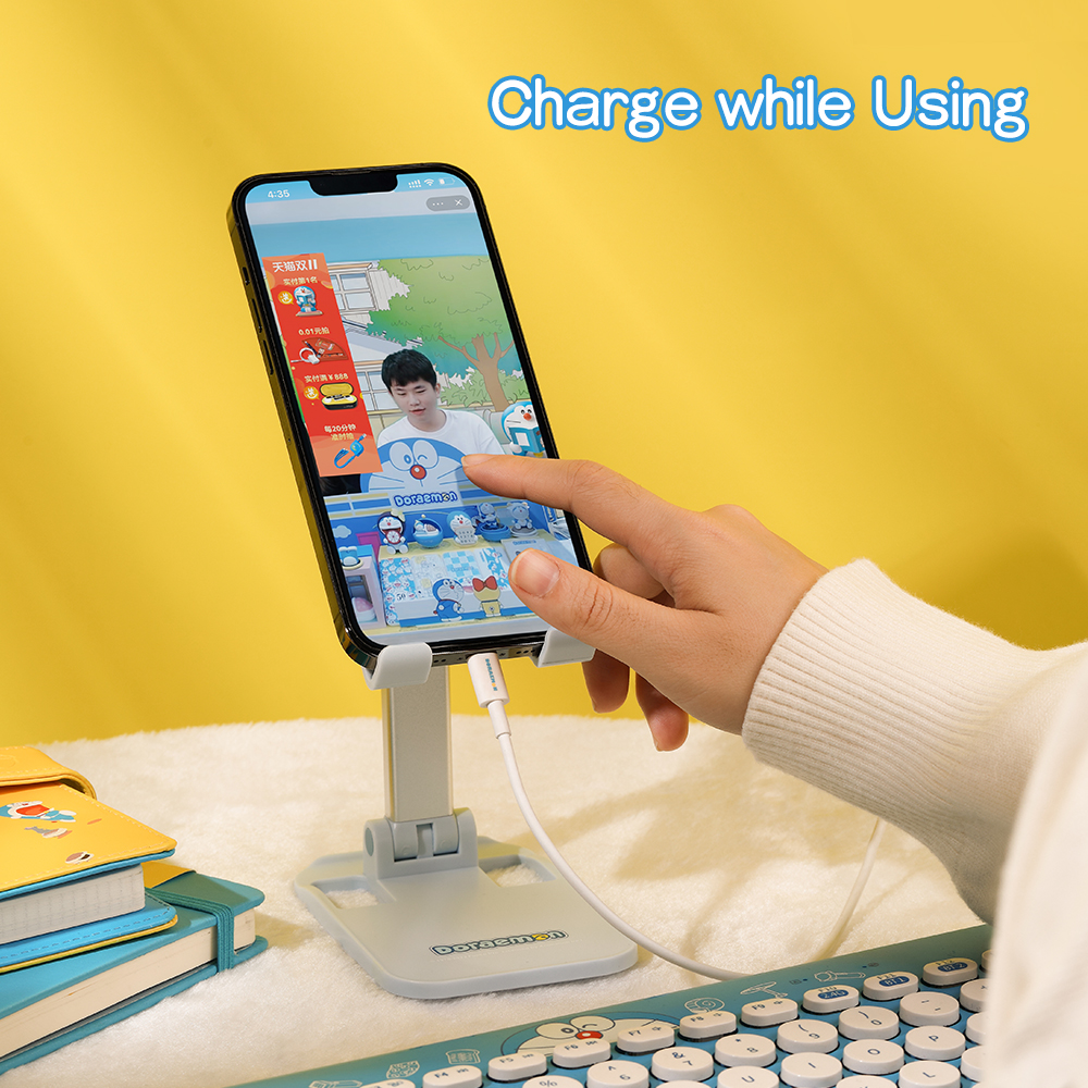 REGO Communication Sdn Bhd - Rock Space | ROCK Doraemon Desktop Foldable Phone Holder (Blue)