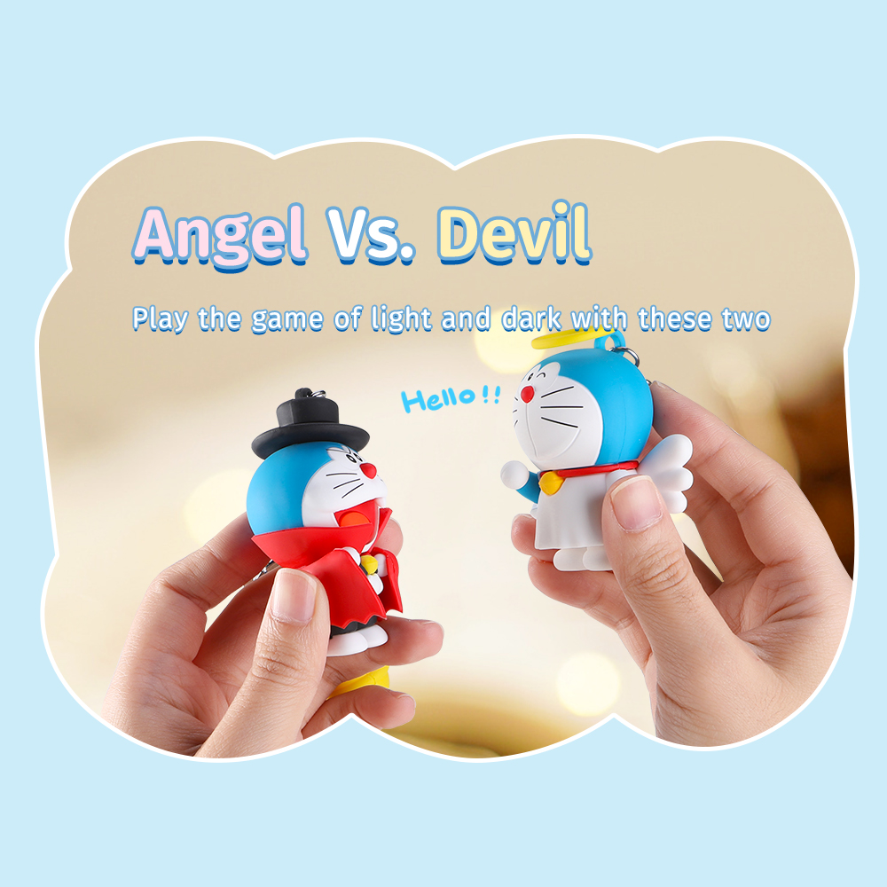 REGO Communication Sdn Bhd - Rock Space | ROCK Doraemon Aroma Keychain Angel & Devil