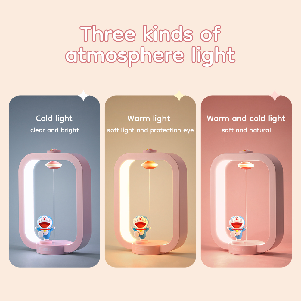 REGO Communication Sdn Bhd - Rock Space | ROCK Doraemon Levitation Night Light (Pink)