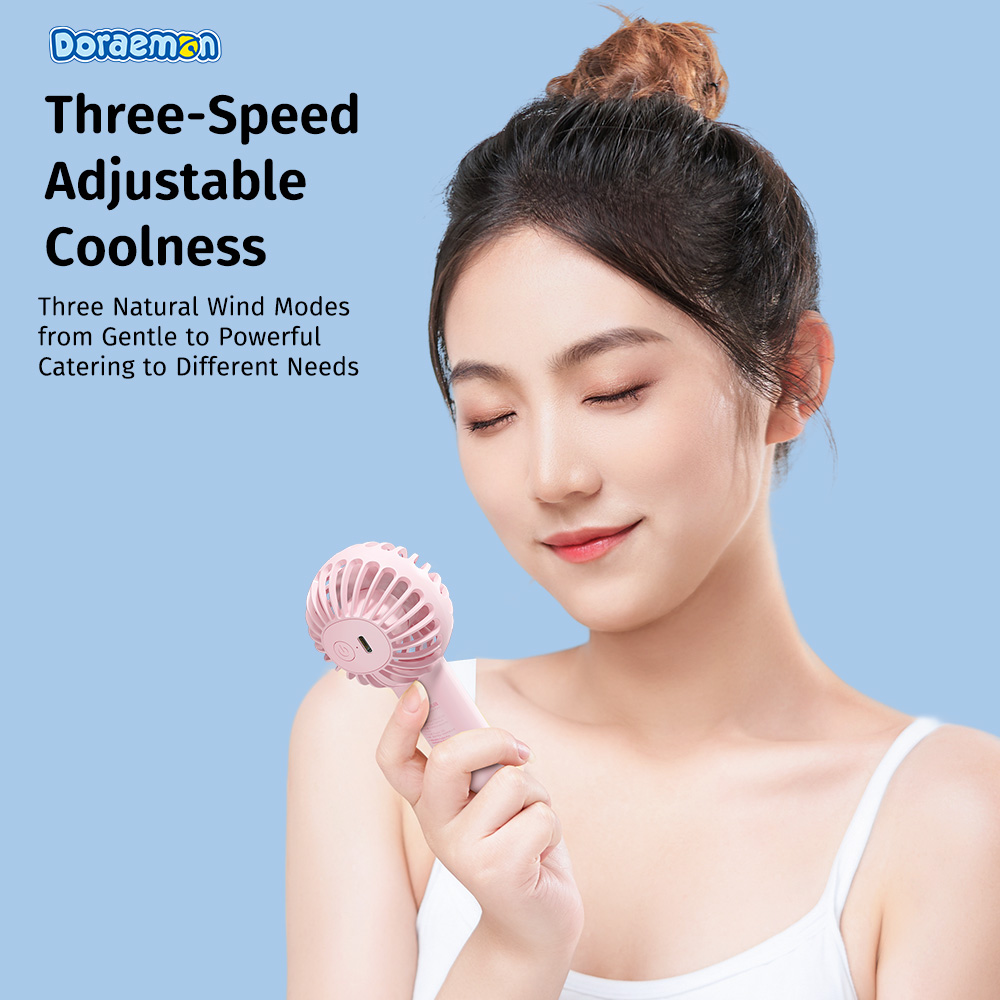 REGO Communication Sdn Bhd - Rock Space | ROCK Doraemon Air Bubble mini Handheld Fan