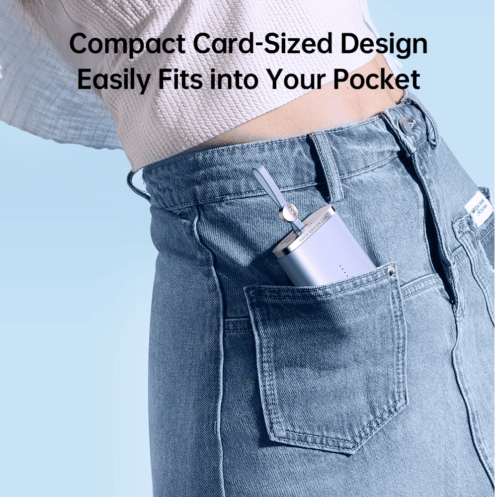 REGO Communication Sdn Bhd - Rock Space | ROCK PowerSack Fast Charging Power Bank with Cable (10000mAh)