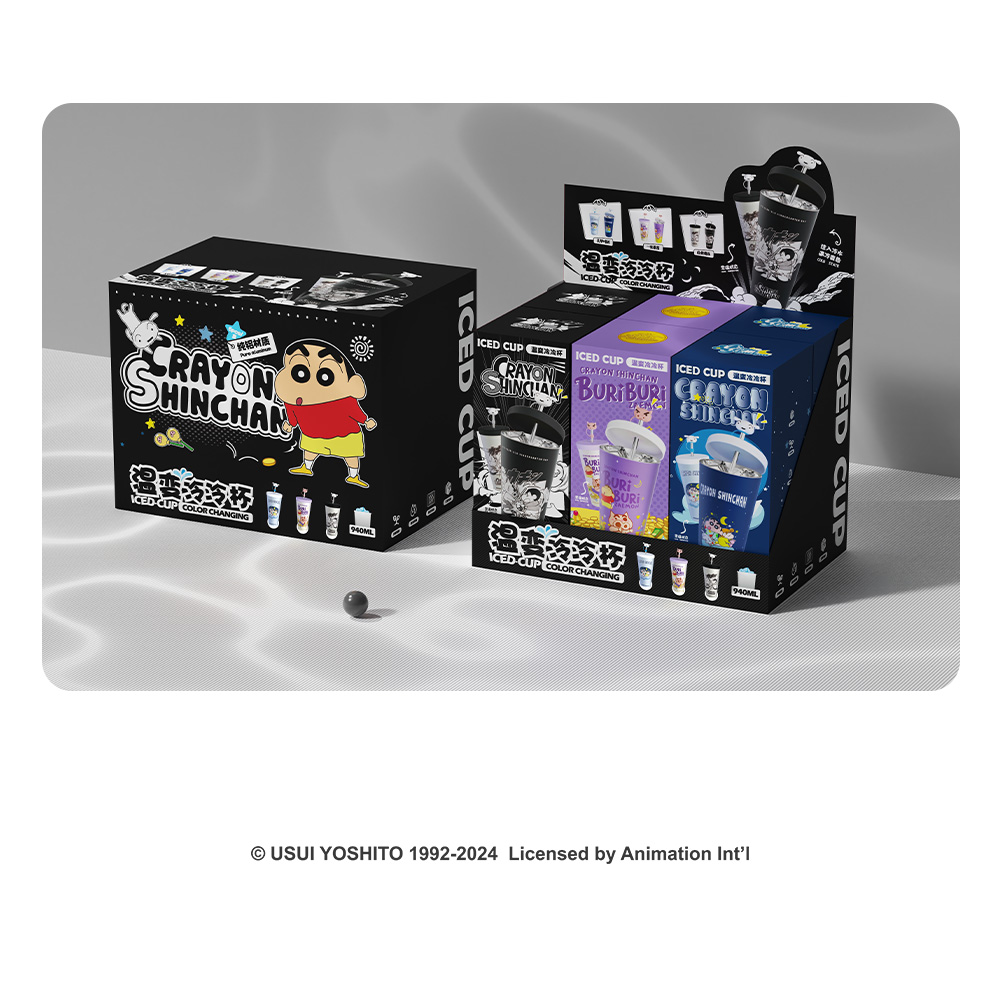 REGO Communication Sdn Bhd - Rock Space | ROCK Crayon ShinChan Color Charging Iced Cup (With Lid and Straw)