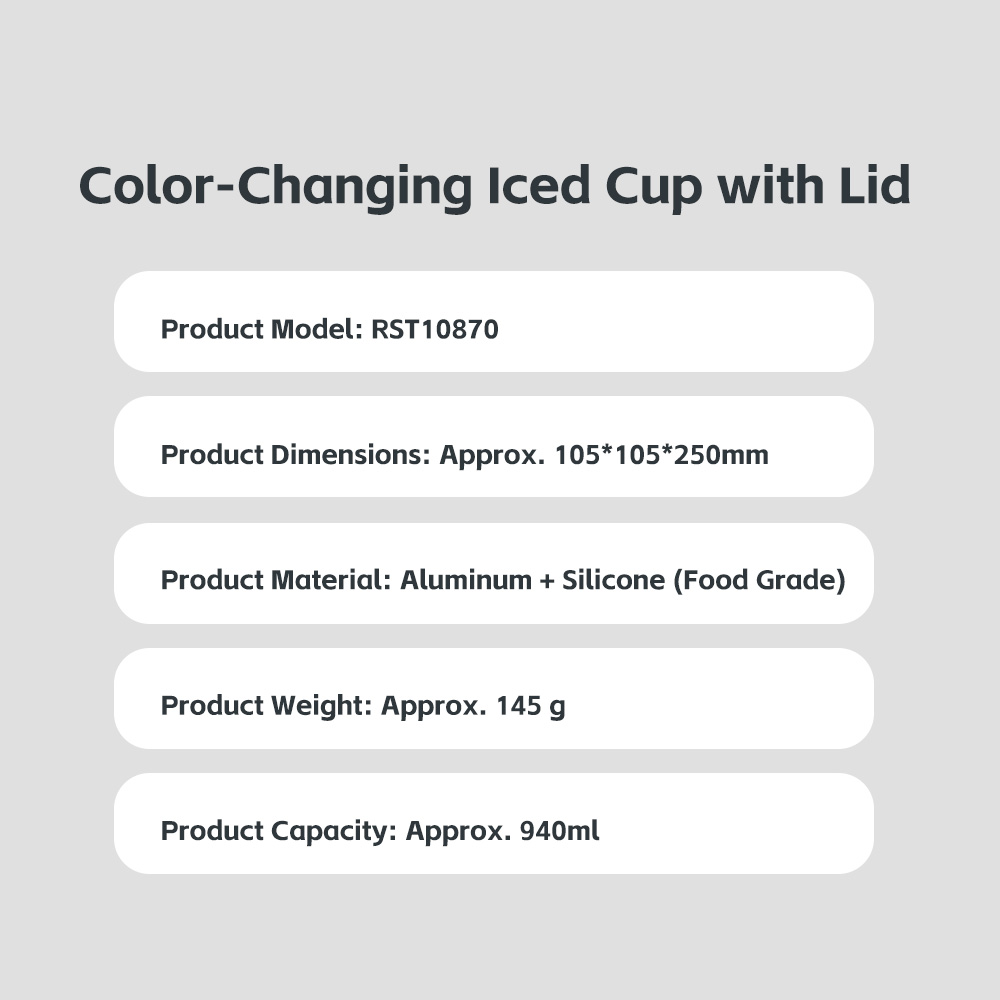 REGO Communication Sdn Bhd - Rock Space | ROCK Crayon ShinChan Color Charging Iced Cup (With Lid and Straw)