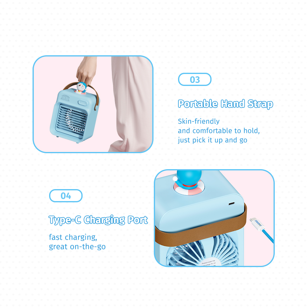 REGO Communication Sdn Bhd - Rock Space | ROCK Doraemon F20 Water Cooling Fan