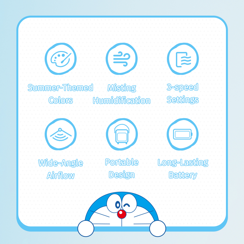 REGO Communication Sdn Bhd - Rock Space | ROCK Doraemon F20 Water Cooling Fan