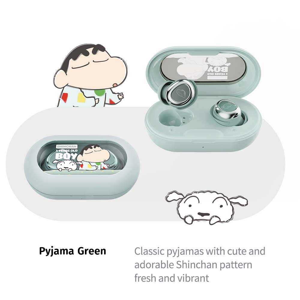 REGO Communication Sdn Bhd - Rock Space | ROCK Crayon ShinChan EB800 Noise-Canceling TWS Bluetooth Earphones