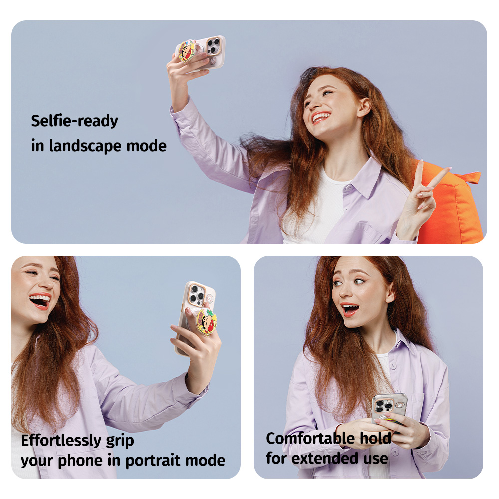 REGO Communication Sdn Bhd - Rock Space | ROCK Crayon ShinChan Rotating Airbag Bracket Phone Holder