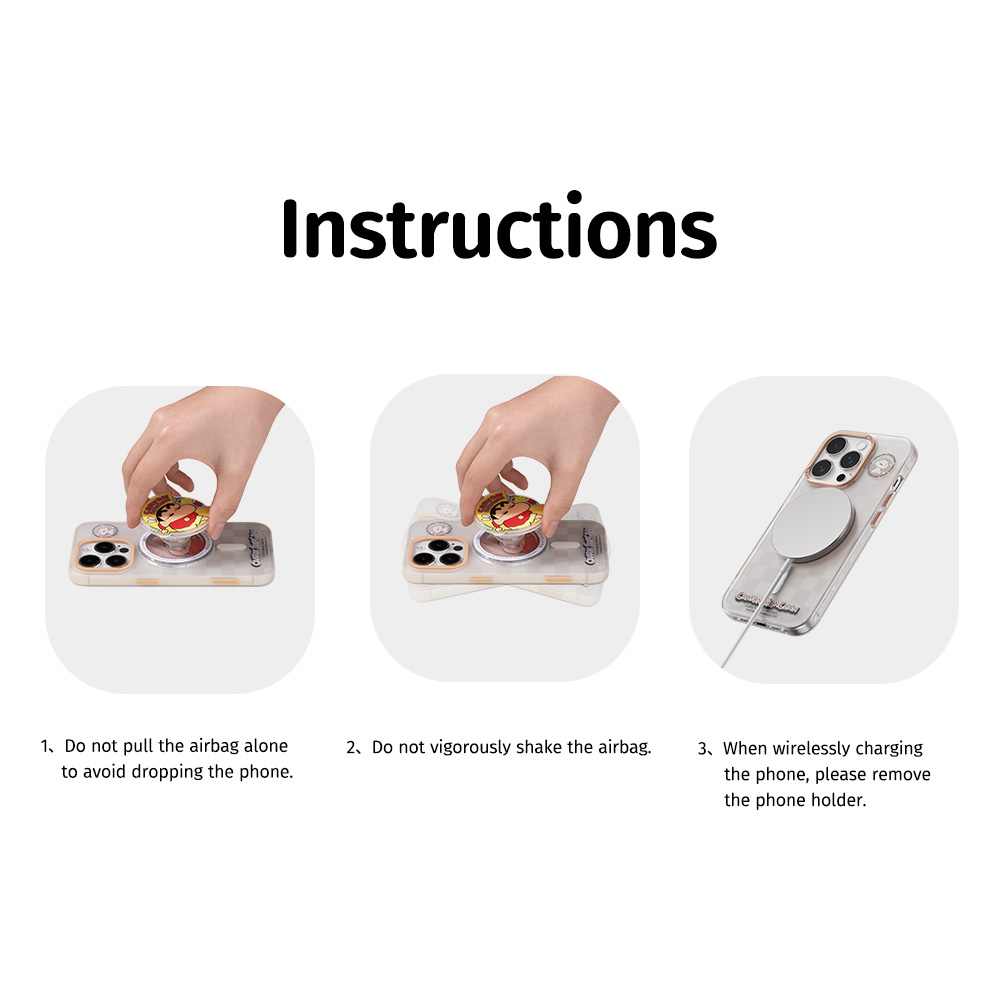 REGO Communication Sdn Bhd - Rock Space | ROCK Crayon ShinChan Rotating Airbag Bracket Phone Holder