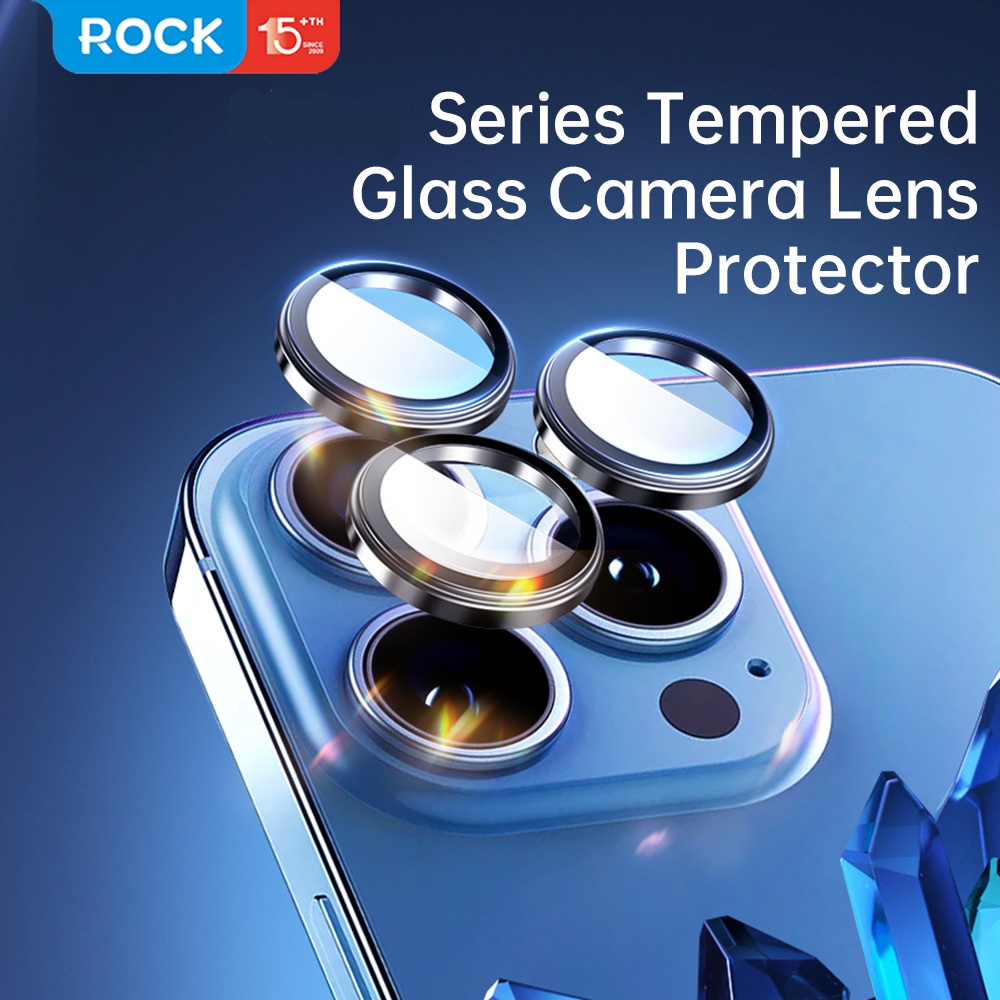 iPhone 16 Pro & iPhone 16 Pro Max ROCK Pure Series Camera Lens 9H Tempered Glass Protector