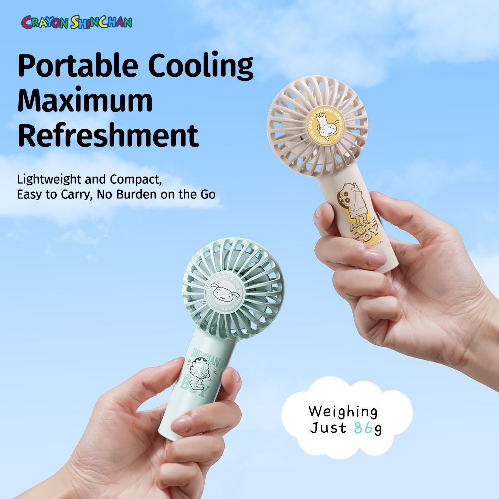 REGO Communication Sdn Bhd - Rock Space | ROCK Crayon ShinChan Air Bubble Mini Handheld Fan