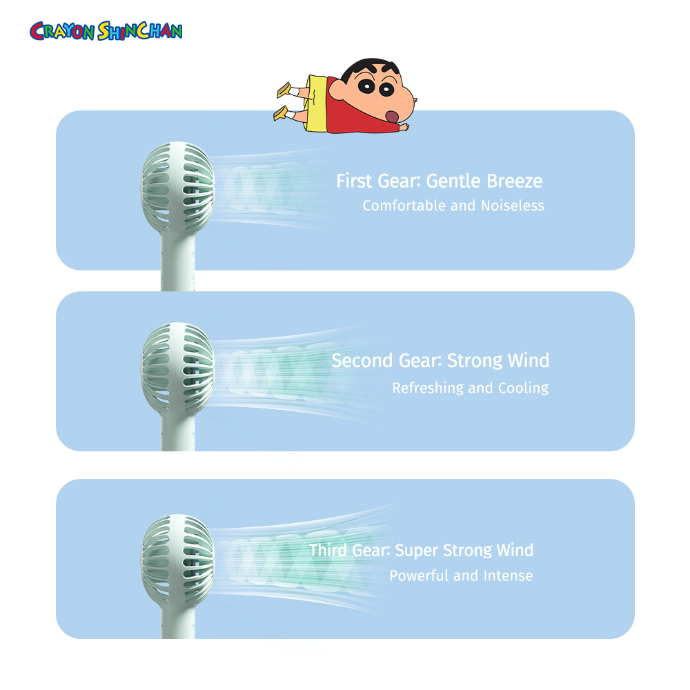 REGO Communication Sdn Bhd - Rock Space | ROCK Crayon ShinChan Air Bubble Mini Handheld Fan