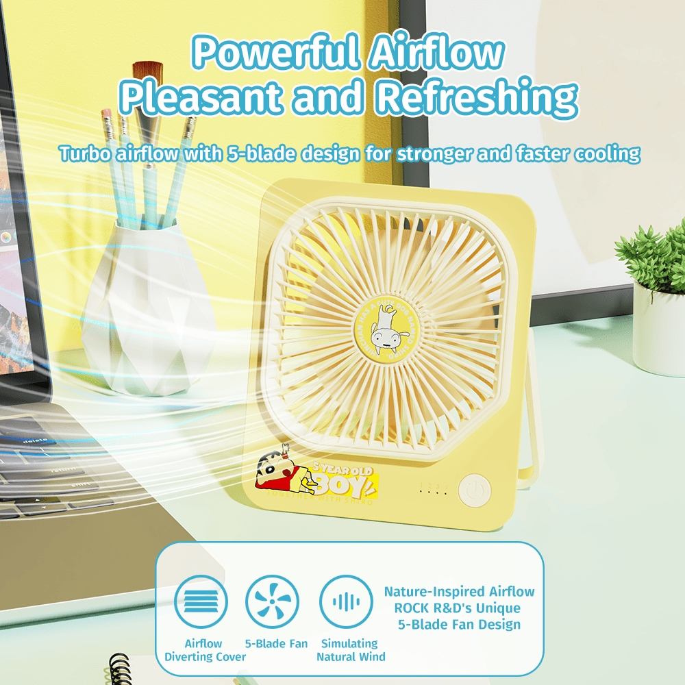 REGO Communication Sdn Bhd - Rock Space | ROCK Crayon ShinChan Desk Fan
