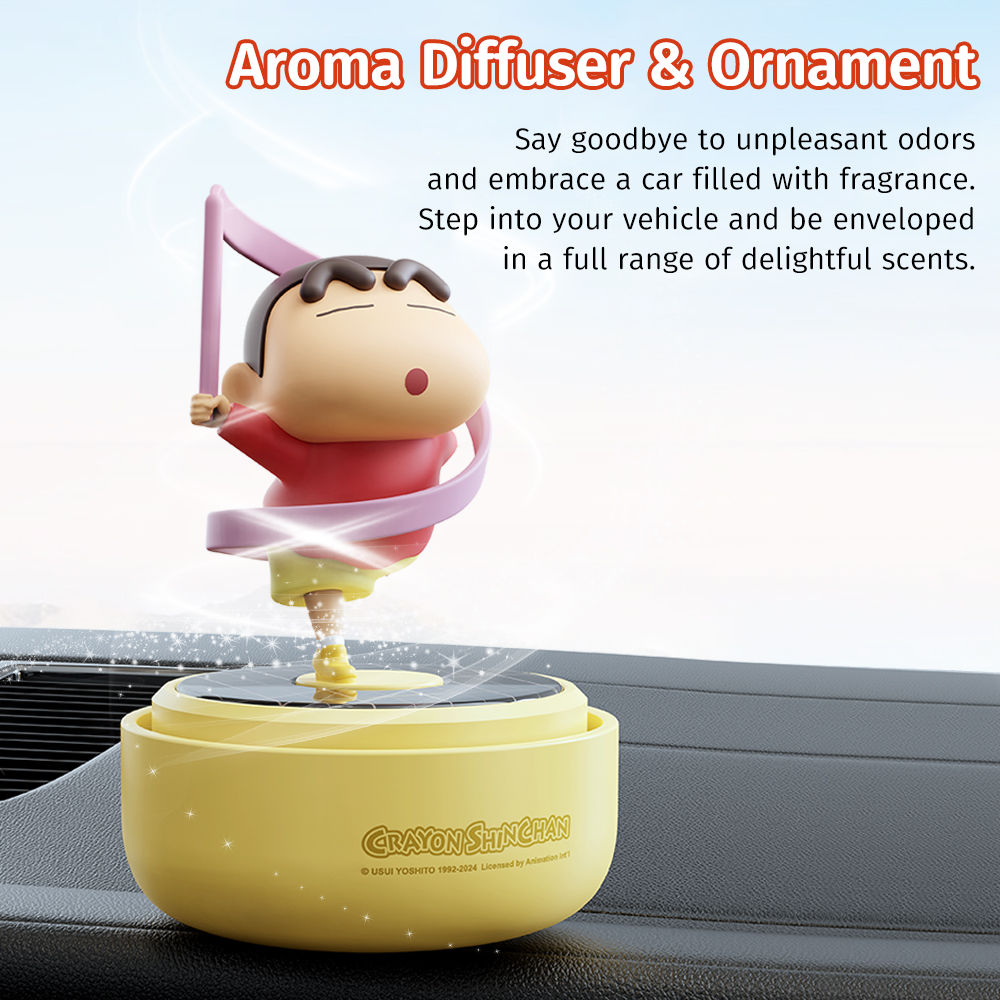 REGO Communication Sdn Bhd - Rock Space | ROCK Crayon ShinChan Solar Powered Rotating Aroma Diffuser