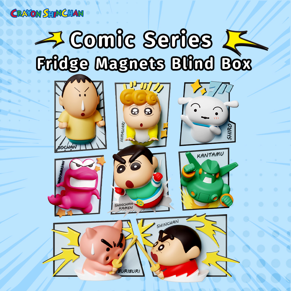 ROCK Caryon ShinChan Comic series Fridge Magnets Blind Box